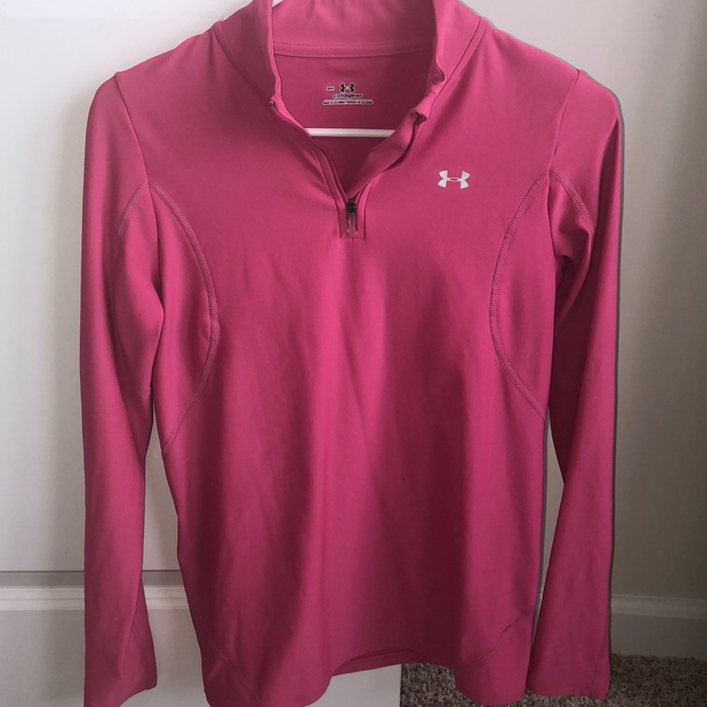 Women’s Pinks under armour cold gear half zip